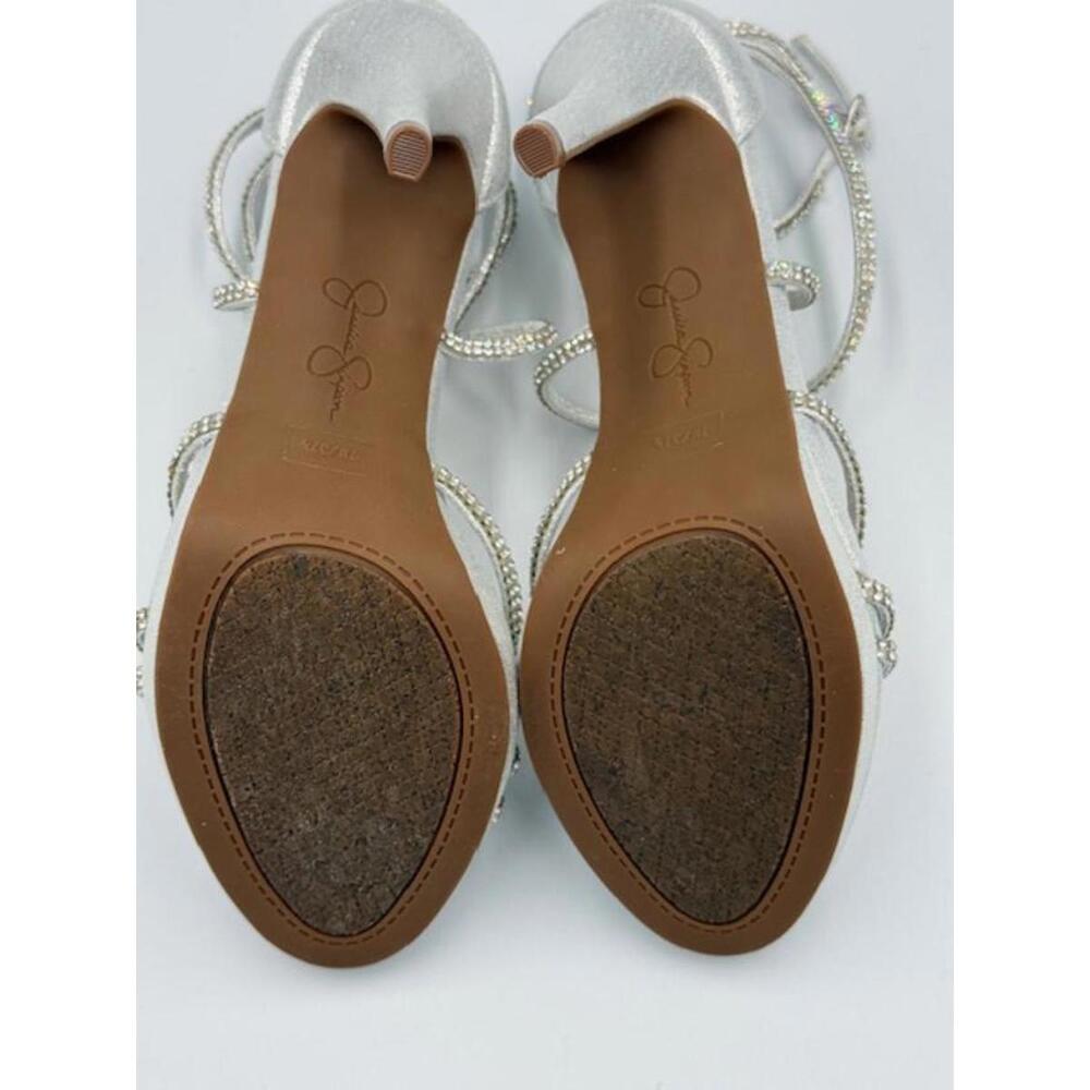 Jessica Simpson Jaeya Sandal Platinum Strappy Heel Size 7M - Picture 8 of 8